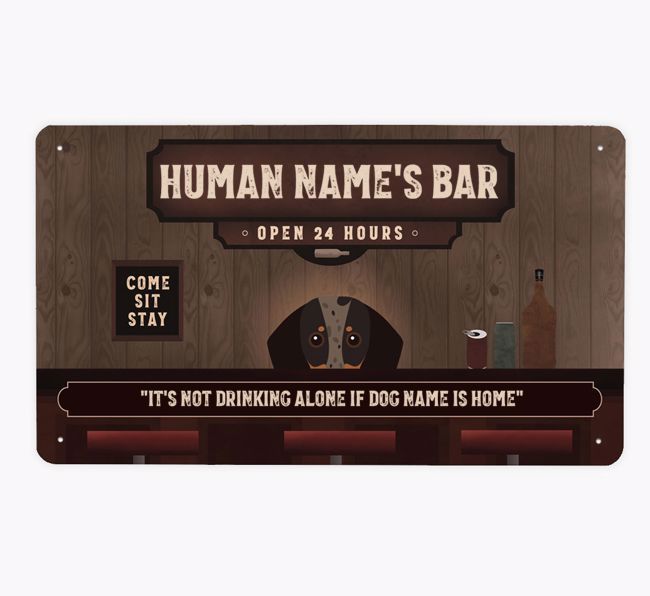 Vintage Bar: Personalised {breedFullName} Metal Sign